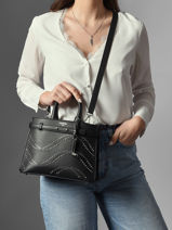 Handtas S Faubourg Studs Leder Lancel Zwart faubourg A14025-vue-porte